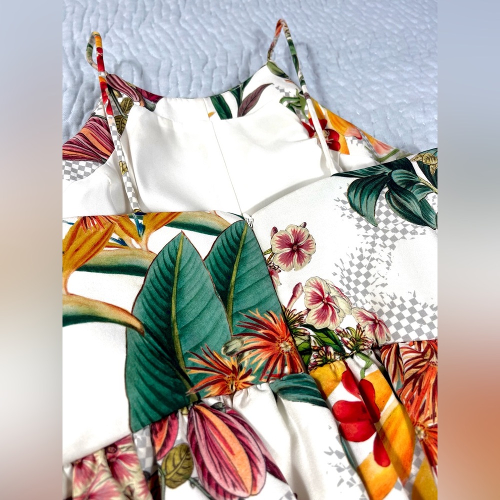 ANTHROPOLOGIE - Dahlia Tropical Peplum Top - Picture 9 of 13